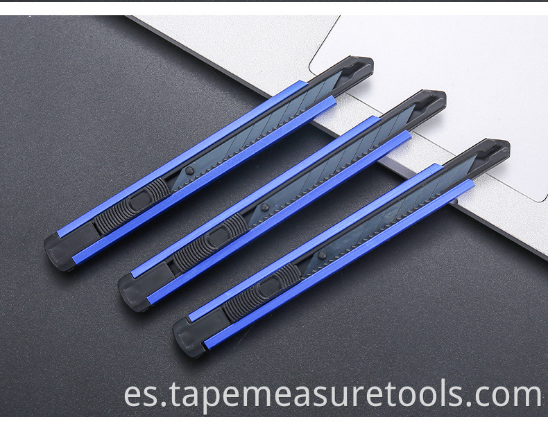 Cuchillo para uso general de aleación de aluminio de 9 mm y 30 grados